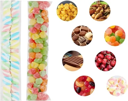 Vista 7 de Bolsas adhesivas largas de 2 x 8 pulgadas, 100 bolsas de celofán autosellables, bolsa transparente para joyas, collares, palitos de pretzel