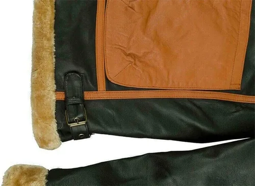 Vista 8 de Chaqueta clásica de cuero para hombre, estilo Choco para motocicleta, Cafe Racer Retro marrón