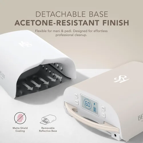 Vista 6 de KIARA SKY Beyond Pro V3 - Lámpara de uñas LED UV – Lámpara de gel recargable inalámbrica con sensor inteligente, modo Flashcure de bajo calor