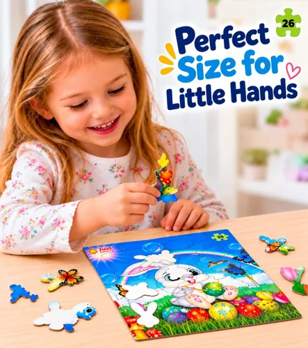 Vista 5 de Just Smarty Rompecabezas de Pascua para niños y niñas, 26 piezas