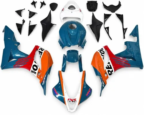 Vista 11 de Nuevo carenado blanco perla apto para Honda 2007 2008 CBR600RR inyección ABS plásticos nuevo carrocería 07 08 d. Perla blanca
