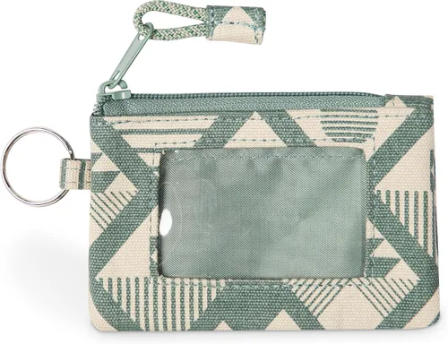Vista 32 de KAVU Stirling Cartera delgada de lona de algodón con cremallera de doble cara