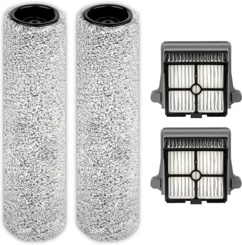 Vista 10 de Rodillos de cepillo de repuesto y filtros HEPA compatibles con Tineco Floor One S3/iFloor 3, aspiradora inalámbrica en seco y húmedo, kit