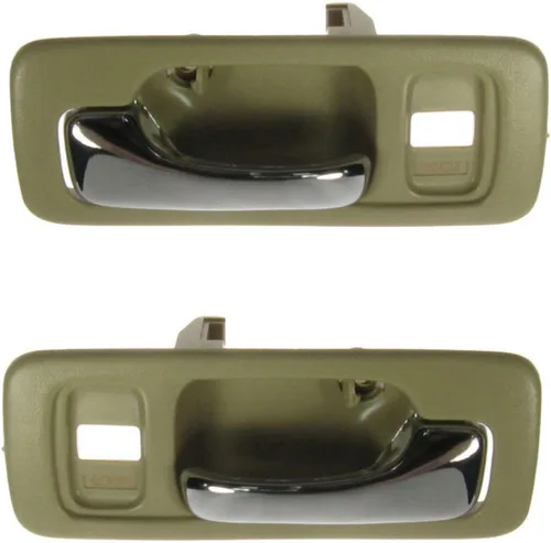 Vista 53 de TRQ Juego de 2 manijas de puerta interior trasera cromada y cachemira para Chevy GMC