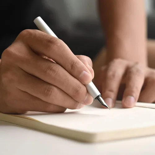 Vista 6 de Plumas estilográficas de metal para escribir punta fina de 0.020 in de alta gama, bolígrafo de caligrafía, impresionantes bolígrafos de lujo