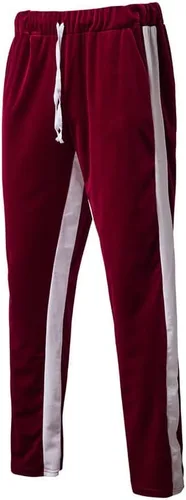 Vista 3 de KISSQIQI Conjunto deportivo de 2 piezas con cremallera completa para hombre, de terciopelo dorado, trajes deportivos casuales, chaqueta y pantalones