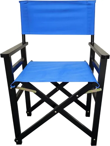 Vista 6 de Director Folding Chair Wooden Frame with Canvas Seat 2-Piece Set Populus Foldable Portable for Indoor Outdoor Use and Gifts