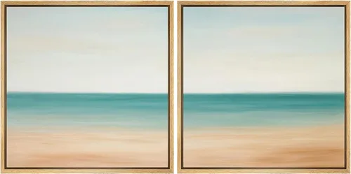 Vista 109 de SIGNFORD Impresión en Lienzo Enmarcado Arte de Pared Art Nouveau Lago de Cisnes Elegantes Ilustraciones de Aves Acuáticas Moderno Boho Naturaleza