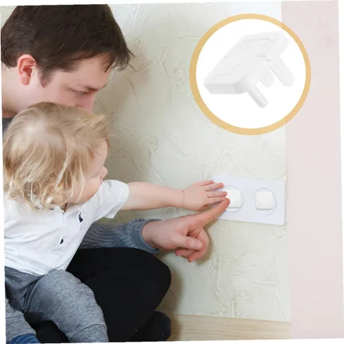 Vista 3 de DECHOUS 15pcs Childproof Electric Outlet Covers Style Material Safety Socket Plugs for Protection Easy to Install Fit Protectors