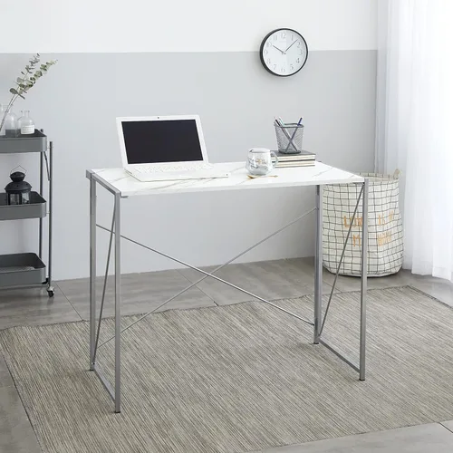 Vista 2 de Urban Lifestyle Escritorio plegable para computadora, mármol/plata