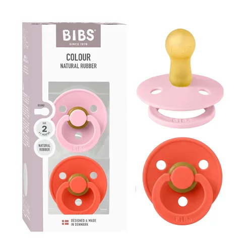 Vista 86 de BIBS - Paquete de 2 chupetes para bebés, goma natural libre de bisfenol A (BPA), hechos en Dinamarca, para niños de 0-6 meses, azul pastel