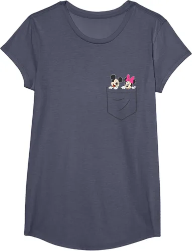 Vista 14 de Disney Mickey & Minnie Mouse - Camiseta de bolsillo pequeño para pareja