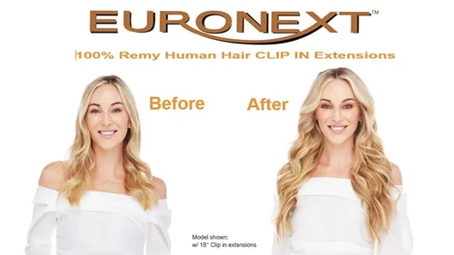 Vista 5 de Extensiones de cabello con clip, 100% cabello humano Remy, 14 pulgadas, lacio, rizado, negro