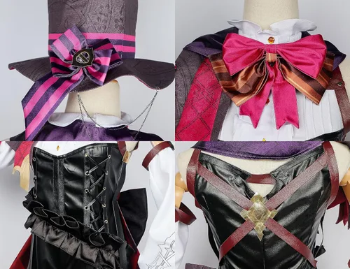 Vista 5 de Lyney - Conjunto de disfraz de Genshin Impact, talla M