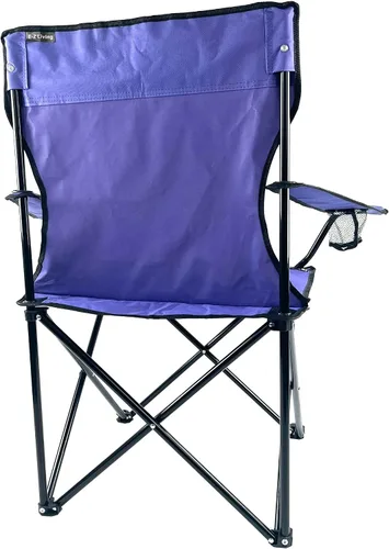 Vista 4 de Silla plegable portátil para acampar al aire libre [grande] (morado)