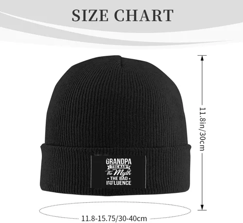 Vista 2 de Gorro con puños para hombre y mujer, diseño de calavera de punto cálido