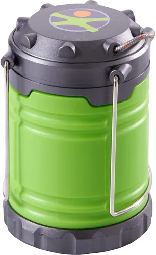Vista 2 de HABA Linterna de campamento con asas resistentes para transportar y colgar con práctico compartimento de almacenamiento, elementos esenciales