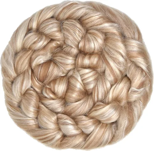 Vista 5 de Mezcla de fibra de seda de alpaca para bebé, lujosamente suave, negro Negro natural