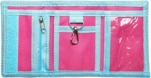 Vista 4 de NEICY Cartera de lona triple plegable para exteriores bonita cartera de dibujos animados con cremallera para niños unicornio Mermaid02