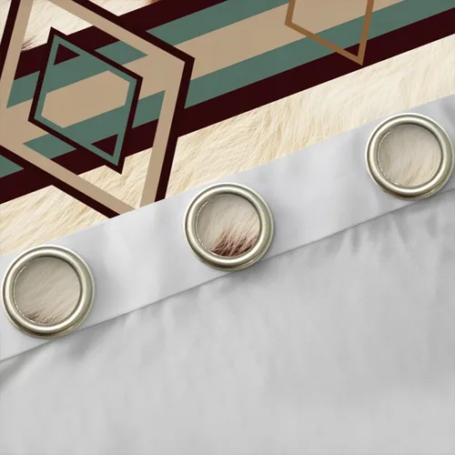 Vista 5 de Cortinas Opacas con Estampado de Piel de Vaca 30%-50% Cortinas Oscurecedoras de Piel de Animal de Granja Occidental para Dormitorio Sala de Estar