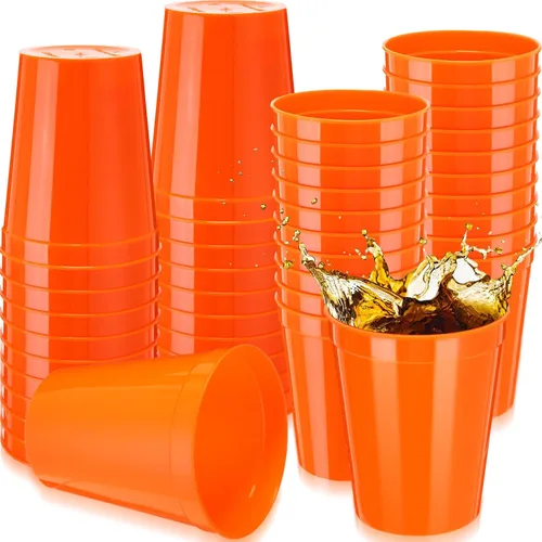 Vista 19 de Yungyan Paquete de 12 vasos de plástico reutilizables de 16 onzas, 4