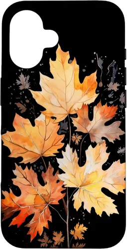 Vista 32 de Autumn Leaves Watercolor Art Fall Season Thanksgiving Case for iPhone 17