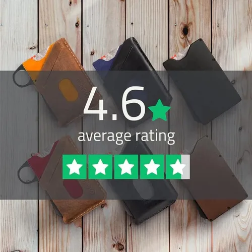 Vista 5 de GRIP6 Carteras minimalistas para hombres Carteras delgadas para hombres Tecnología RFID Banda de dinero opcional, Azul profundo, Minimalista