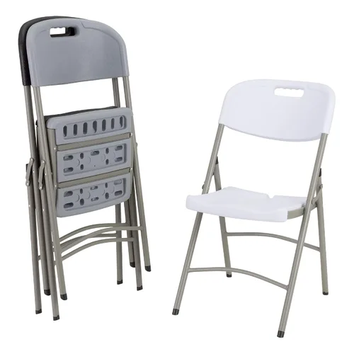 Vista 7 de Norwood Commercial Furniture Sillas plegables de plástico moldeado por soplado para eventos de interior/exterior, sillas de eventos comerciales