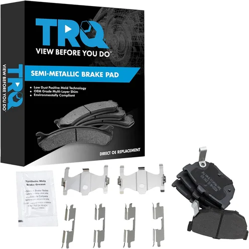 Vista 70 de TRQ Pastillas de freno delanteras semi metálicas compatibles con Ford Expedition 2018-2021 F-150 2018-2020 Lincoln Navigator 2018-2022