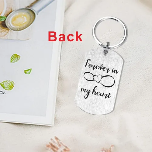 Vista 5 de Laluminter Regalos conmemorativos para hombres y mujeres, llavero de regalo de condolencias, adornos de recuerdo en memoria de seres queridos