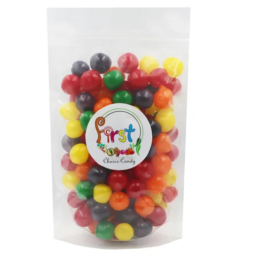 Vista 2 de Bolas de caramelo masticable de fruta ácida (surtidas, 1 libra)