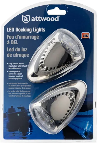 Vista 3 de attwood 6522SS7 - Luces de acoplamiento LED universales para barcos marinos, talla única