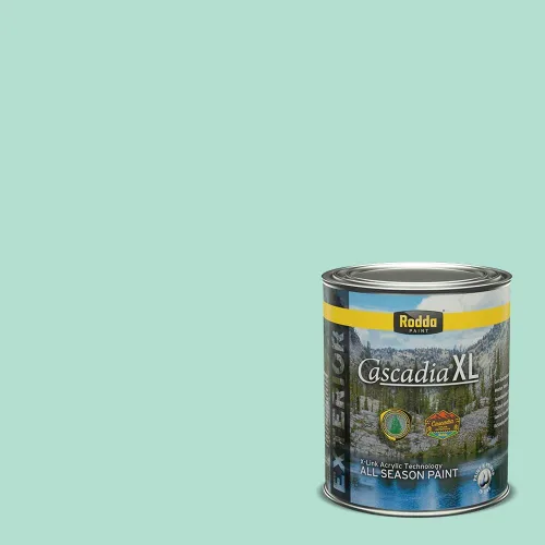 Vista 155 de Rodda Paint CASCADIA XL - Pintura e imprimación satinada para exteriores en uno, cuarto de galón, azul Madonna