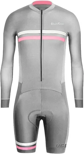 Vista 47 de UGLY FROG Traje de triatlón para hombre de manga corta Jersey de piernas cortas Skinsuit Tri Kit Ciclismo Skinsuit Team Bike Ropa
