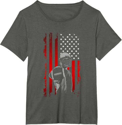 Vista 50 de Camiseta de fútbol americano, Negro