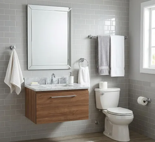 Vista 2 de Formosa Design Hardware - Juego de accesorios de baño (cromo pulido)