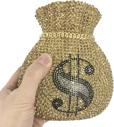 Vista 5 de Tngan Bolsa de dinero para mujer bolso de noche con cristales brillantes diamantes de imitación para boda fiesta graduación bolso de fiesta