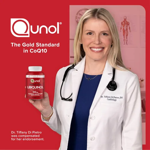 Vista 8 de Qunol Mega Ubiquinol CoQ10 Suplemento natural de C0Q10 solubre en agua y grasa para una absorción superior, patentada, antioxidante para la salud