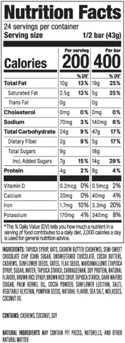 Vista 5 de Probar - Barra alimenticia no transgénica, sin gluten, certificado orgánico, saludable, ingredientes de alimentos integrales a base de plantas