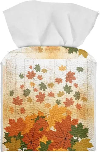 Vista 22 de 250th Anniversary Square Tissue Box Cover Pu Leather Tissue Holder Facial Paper Cover Waterproof Toilet Paper Holder for Bathroom Bedroom Modern