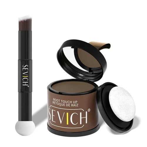 Vista 14 de SEVICH Polvo magnético recargable para retoque de raíces del cabello, impermeable, cobertura de canas y corrector de línea capilar con doble