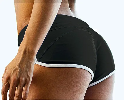 Vista 2 de pantalones cortos para mujer, fitness, deportes, yoga, correr, gimnasio, entrenamiento