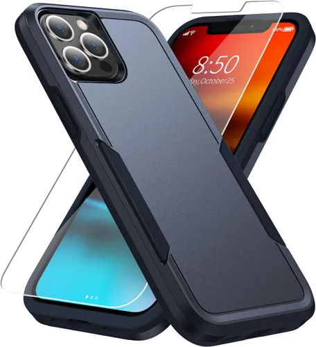 Vista 27 de Funda para iPhone 12 Pro Max, con protector de pantalla, [probada contra caídas de grado militar], resistente, resistente, a prueba de golpes