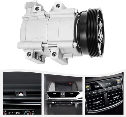 Vista 4 de Compresor de aire acondicionado con embrague, Co 10921c para Hyundai Santa Fe 2003-2006 3.5l (3467cc/3500cc) Dohc V6