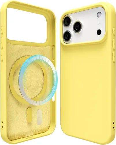 Vista 63 de oakxco Funda de silicona para iPhone 13 Mini/ 12 Mini magnética, compatible con carga inalámbrica Magsafe, goma delgada y suave, cubierta protectora
