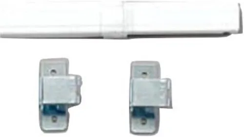 Vista 3 de Graber Barra de banda plana con costura de bloqueo (11 a 20 pulgadas de ancho ajustable, blanco)