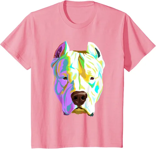 Vista 92 de Colorida camiseta Dogo Argentino, Negro, S