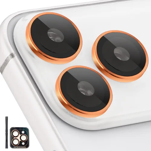 Vista 11 de Protector de Lente de Cámara para iPhone 17 Pro/17 Pro Max, Protector de Cámara de Vidrio Templado Individual con Bandeja de Instalación Compatible