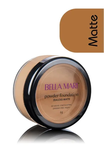 Vista 22 de Bella Mari - Base de maquillaje mineral natural en polvo, cariñosa (fresca); 0.2 onzas
