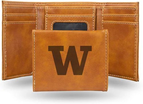Vista 65 de NCAA Rico Industries - Billetera triple grabada con láser, con grabado láser, accesorio para hombre